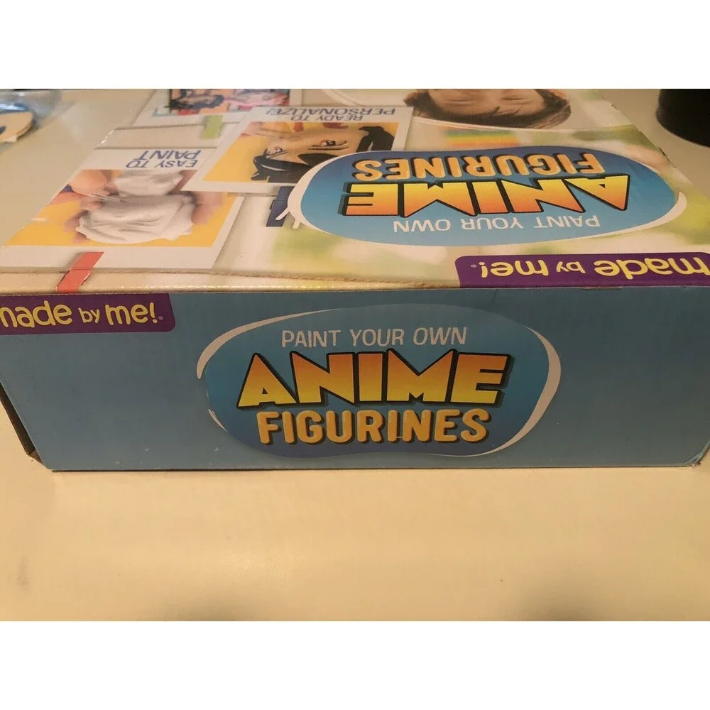 Made By Me Paint Your Own Anime Figurines 3D Ceramic Figures 10 Bright Paints 8+